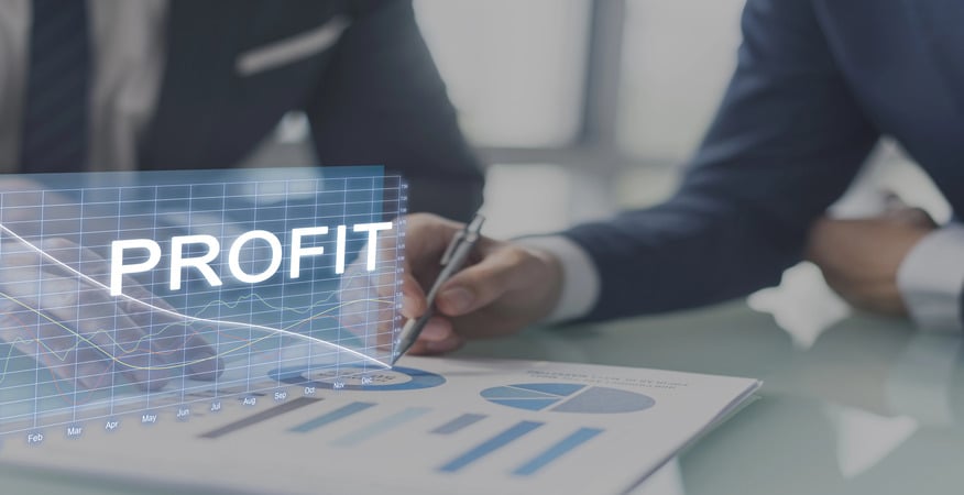 Team reviews growth charts—How to Calculate Business Service Profit made simple with expert tips from DK/RK Services for smarter financial planning.